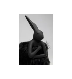 KDesign Lampa stołowa ANIMAL RABBIT FUR 50 cm czarno złota
