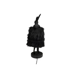 KDesign Lampa stołowa ANIMAL RABBIT FUR 50 cm czarno złota
