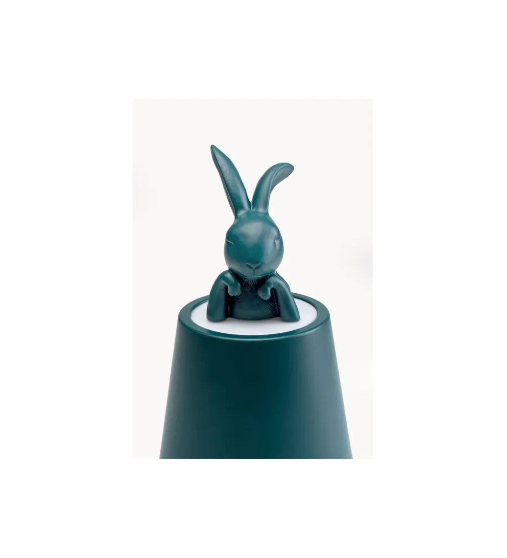 KDesign Lampa stołowa ANIMAL RABBIT LED 29 cm niebieska