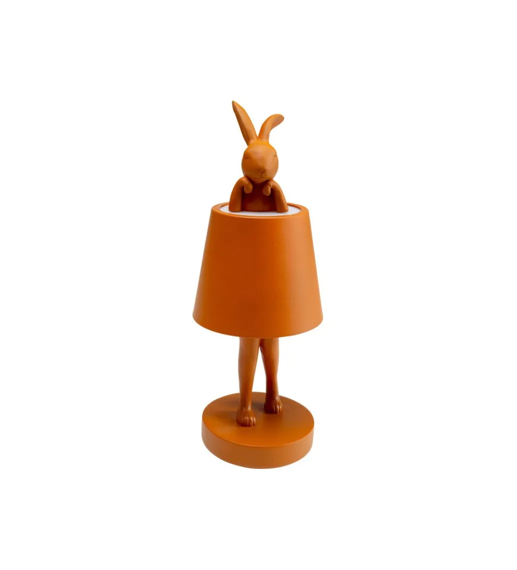 KDesign Lampa stołowa ANIMAL RABBIT LED 29 cm pomarańczowa
