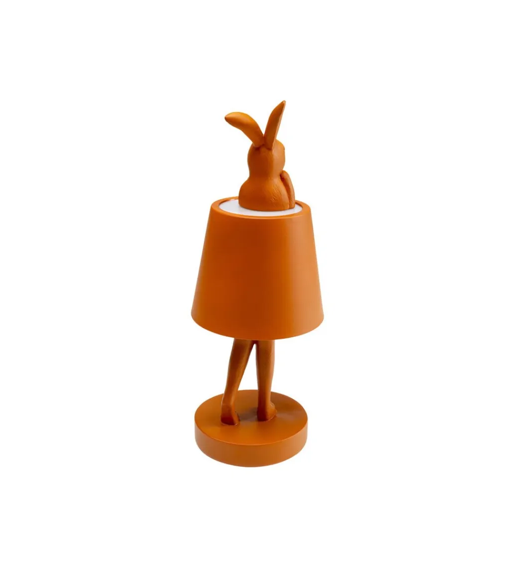 KDesign Lampa stołowa ANIMAL RABBIT LED 29 cm pomarańczowa