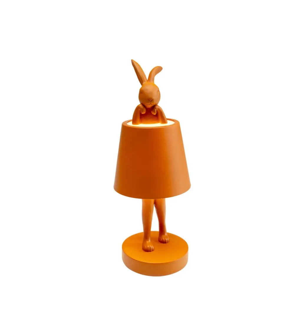 KDesign Lampa stołowa ANIMAL RABBIT LED 29 cm pomarańczowa