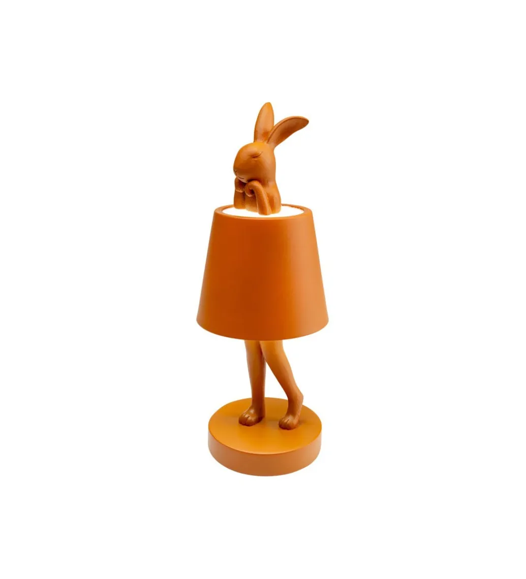 KDesign Lampa stołowa ANIMAL RABBIT LED 29 cm pomarańczowa