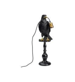 KDesign Lampa stołowa ANIMAL SITTING CROW 61 cm czarna