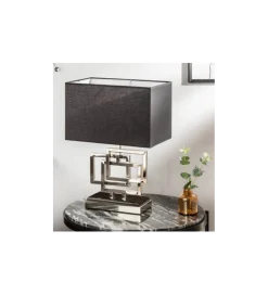 Invicta Interior Lampa stołowa ARIZONA 56 cm srebrna