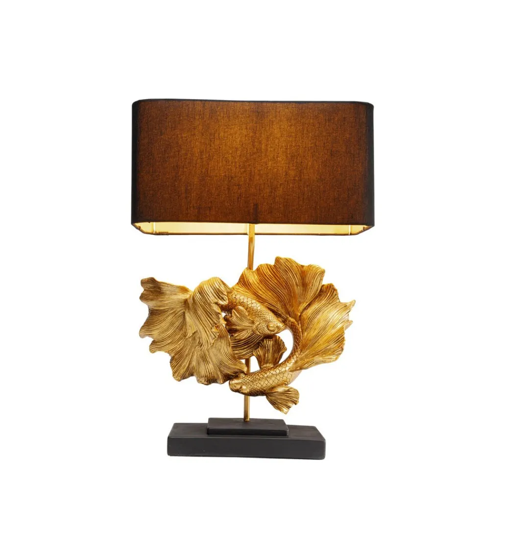 KDesign Lampa stołowa BETTA FISH 53 cm złota