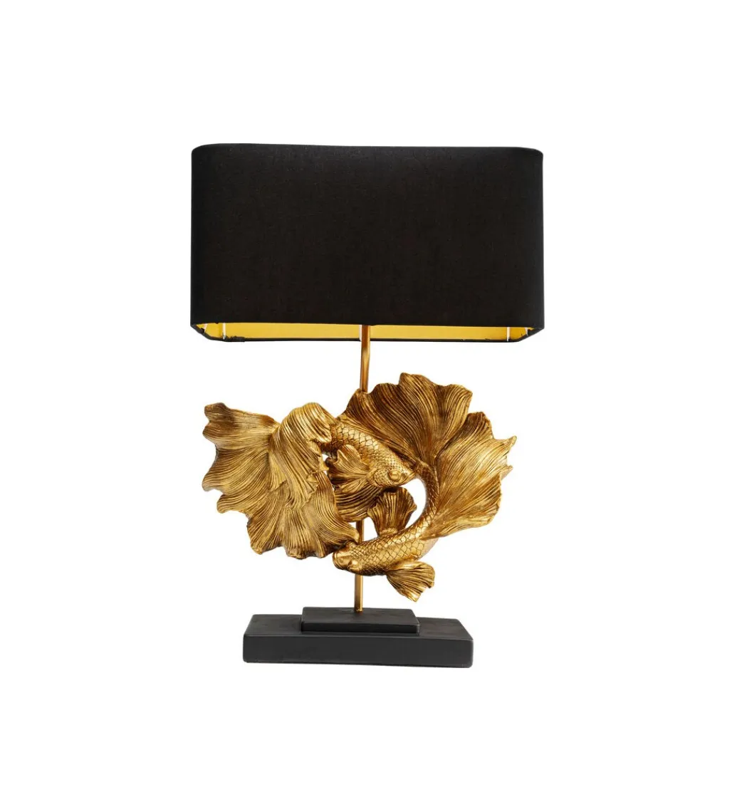 KDesign Lampa stołowa BETTA FISH 53 cm złota