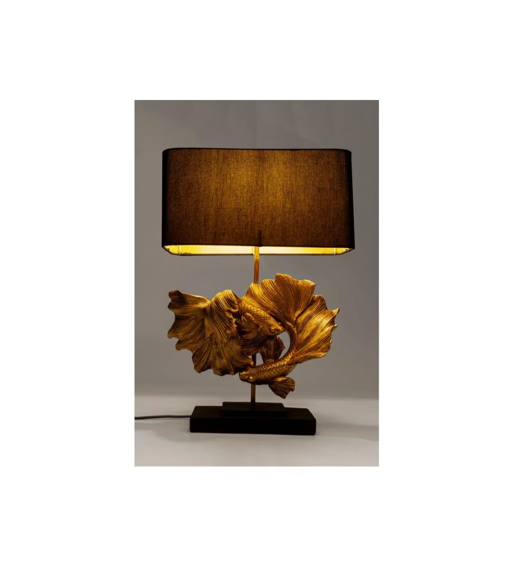 KDesign Lampa stołowa BETTA FISH 53 cm złota