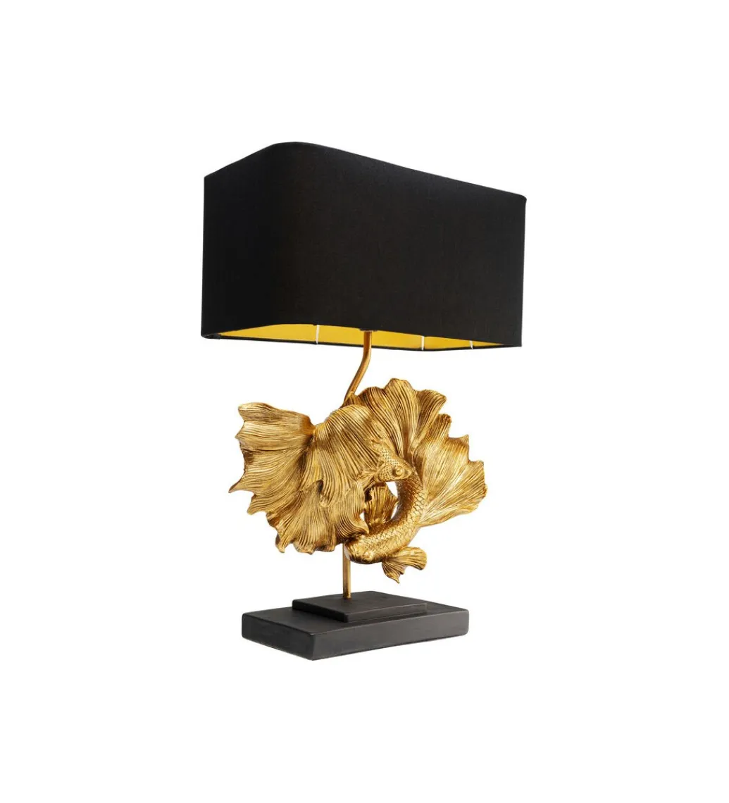 KDesign Lampa stołowa BETTA FISH 53 cm złota