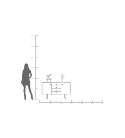 KDesign Lampa stołowa BOLLIE 33 cm czerwona