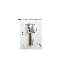 KDesign Lampa stołowa BOLLIE 33 cm czerwona