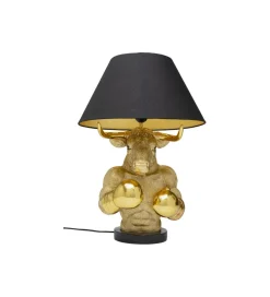 KDesign Lampa stołowa BOXER BULL 53 cm złota