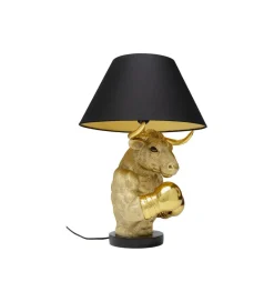 KDesign Lampa stołowa BOXER BULL 53 cm złota