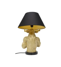 KDesign Lampa stołowa BOXER BULL 53 cm złota