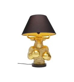 KDesign Lampa stołowa BOXER BULL 53 cm złota