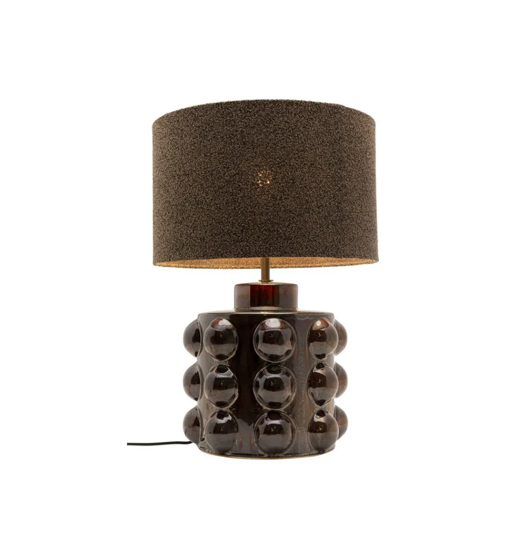 KDesign Lampa stołowa CALAMARO 58 cm klosz bouclé