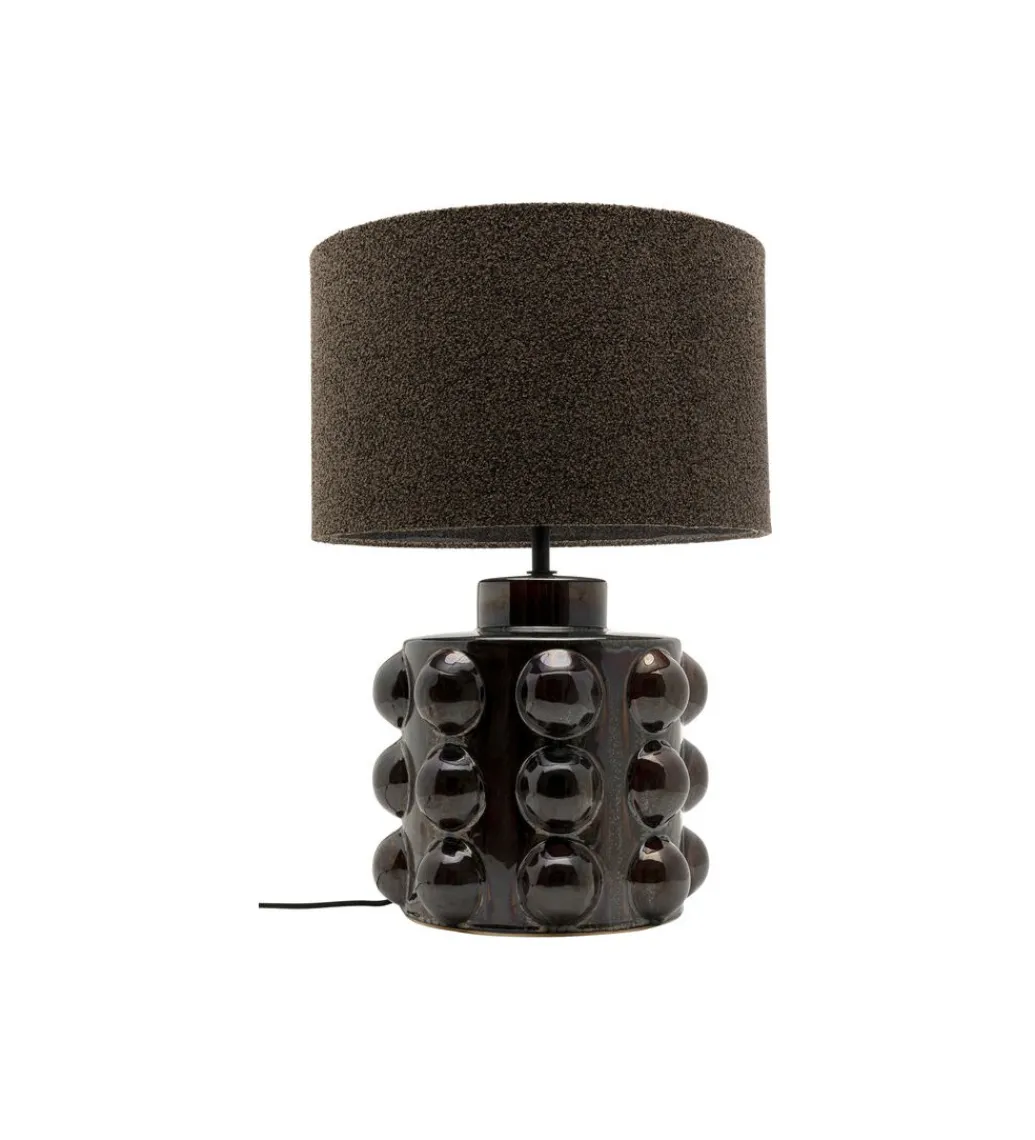 KDesign Lampa stołowa CALAMARO 58 cm klosz bouclé
