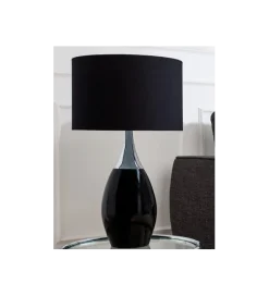Invicta Interior Lampa stołowa Carla 60 cm czarna