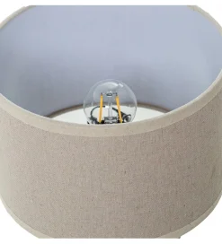 Exclusivas Lampa stołowa DADET 28 cm ceramika antyczna biała