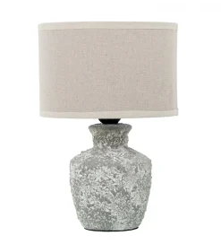Exclusivas Lampa stołowa DADET 28 cm ceramika antyczna biała