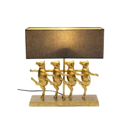 KDesign Lampa stołowa DANCING COWS złota
