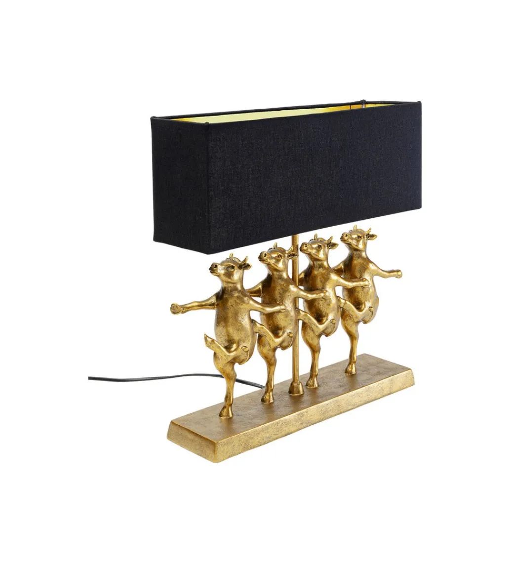 KDesign Lampa stołowa DANCING COWS złota