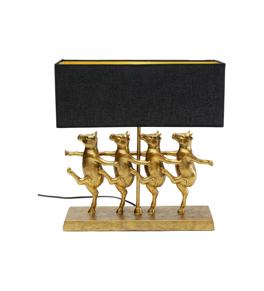 KDesign Lampa stołowa DANCING COWS złota