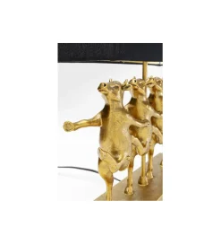 KDesign Lampa stołowa DANCING COWS złota