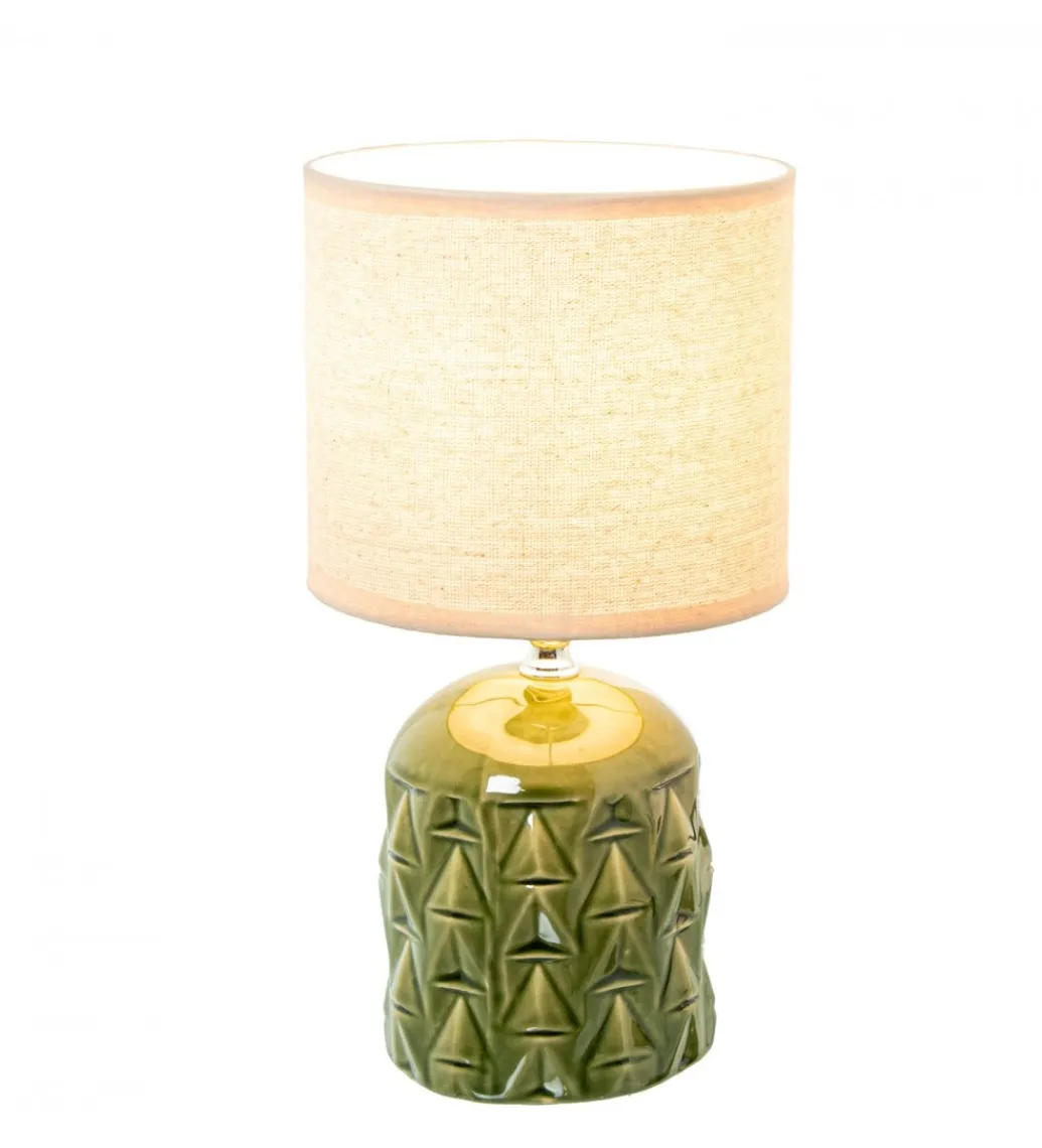 Exclusivas Lampa stołowa FRANKY 28 cm ceramiczna zielona
