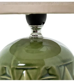 Exclusivas Lampa stołowa FRANKY 28 cm ceramiczna zielona