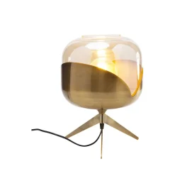 KDesign Lampa stołowa GOBLET BALL 35 cm złota