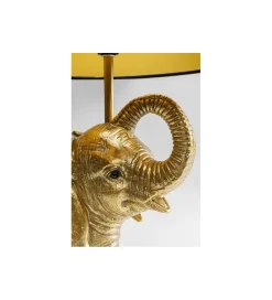 KDesign Lampa stołowa Happy Elefant 48 cm złoto czarna