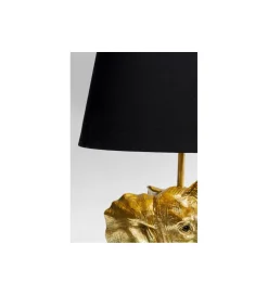 KDesign Lampa stołowa Happy Elefant 48 cm złoto czarna