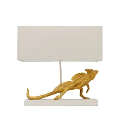 KDesign Lampa stołowa IGUANA 42 cm złota
