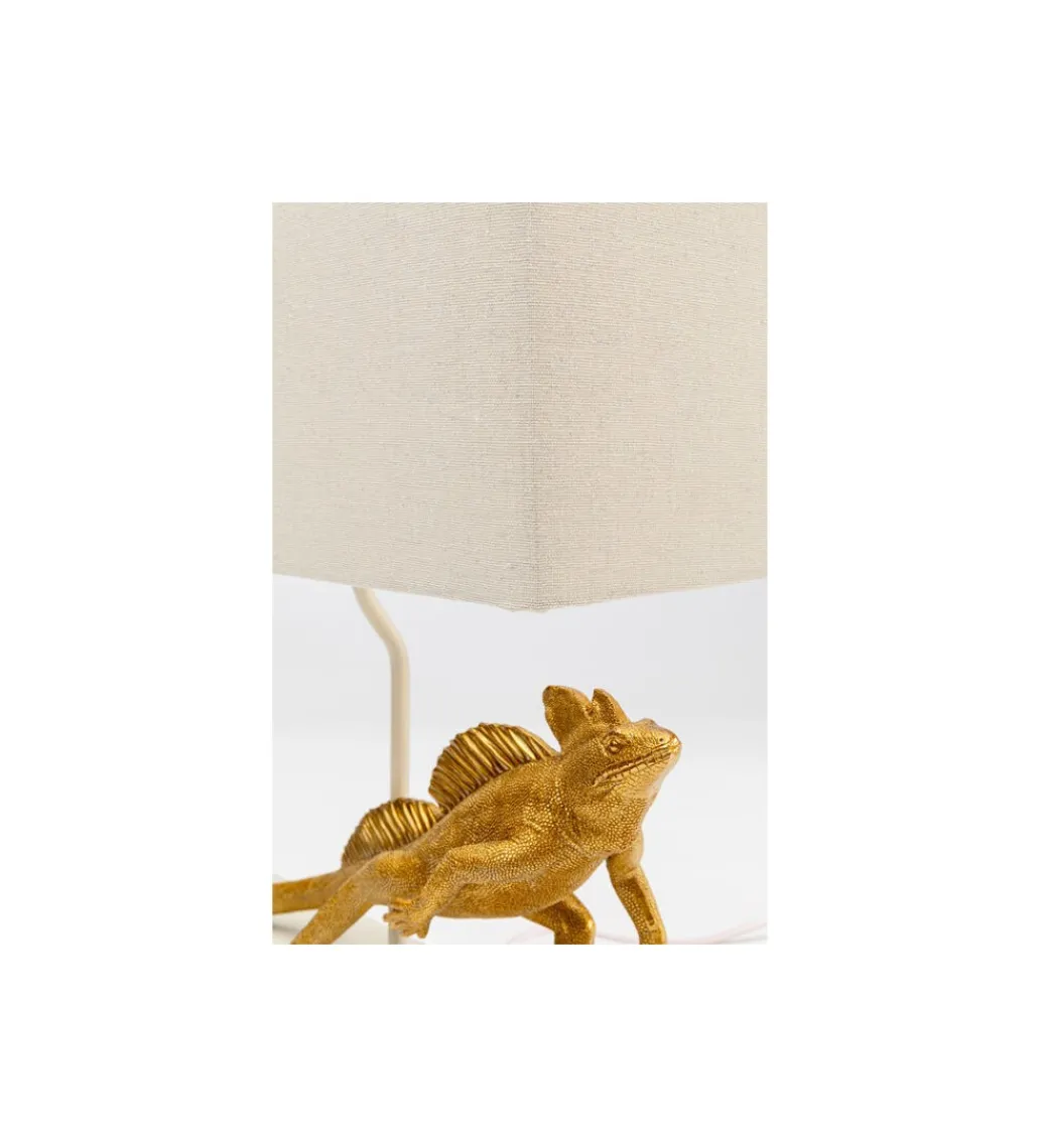 KDesign Lampa stołowa IGUANA 42 cm złota
