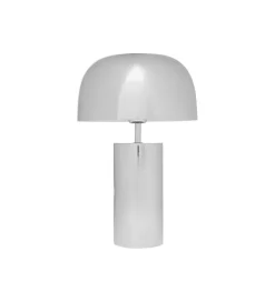 KDesign Lampa stołowa LOUNGRY 38 cm srebrna