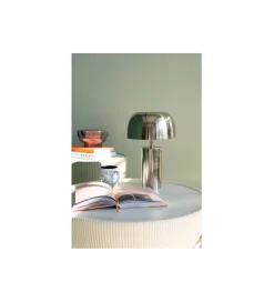 KDesign Lampa stołowa LOUNGRY 38 cm srebrna