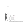 KDesign Lampa stołowa MAYA 39 cm fioletowa