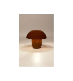 KDesign Lampa stołowa MUSHROOM 27 cm brązowa