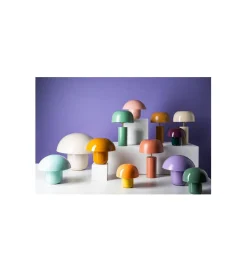 KDesign Lampa stołowa MUSHROOM 27 cm żółta