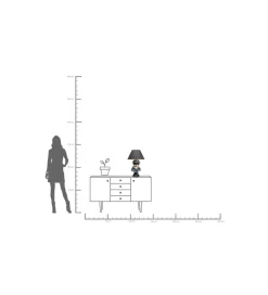 KDesign Lampa stołowa PUNK DOG 57 cm