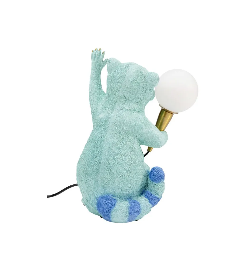 KDesign Lampa stołowa RACCOON 31 cm niebieska