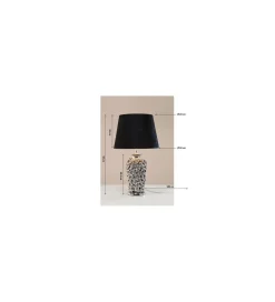 KDesign Lampa stołowa ROSE srebrna