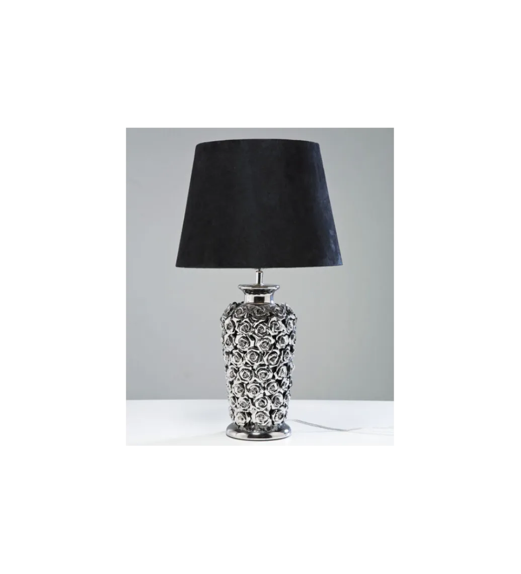KDesign Lampa stołowa ROSE srebrna