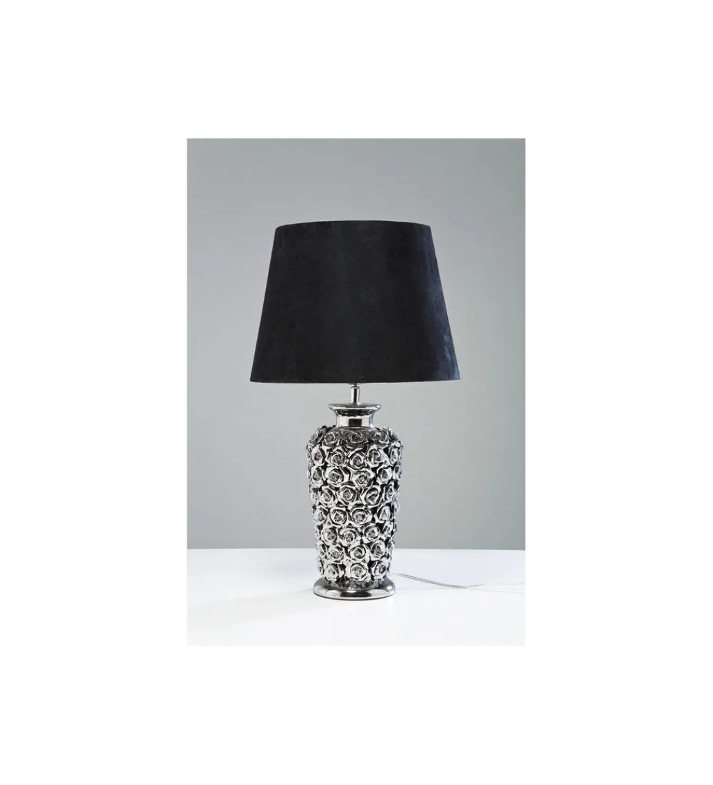 KDesign Lampa stołowa ROSE srebrna
