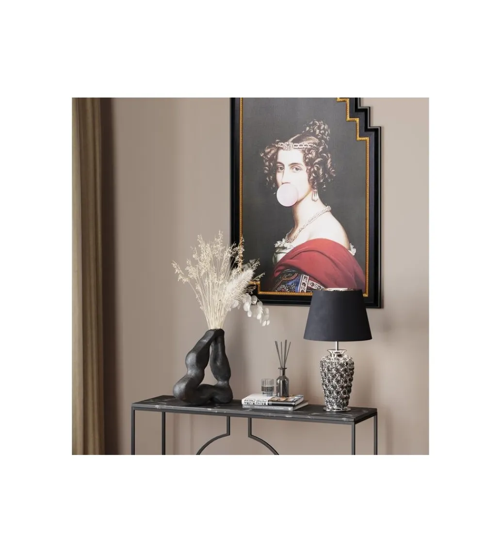 KDesign Lampa stołowa ROSE srebrna