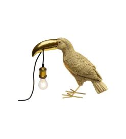 KDesign Lampa stołowa TOUCAN 42 cm złota