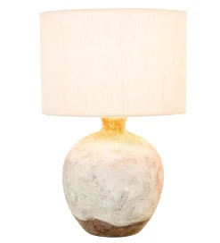 Exclusivas Lampa stołowa VENUS ceramika szara