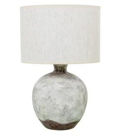 Exclusivas Lampa stołowa VENUS ceramika szara