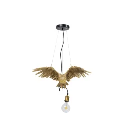 KDesign Lampa wisząca ANIMAL OWL złota